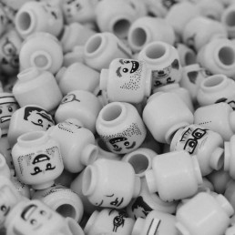 Image of lots of small lego peoples heads